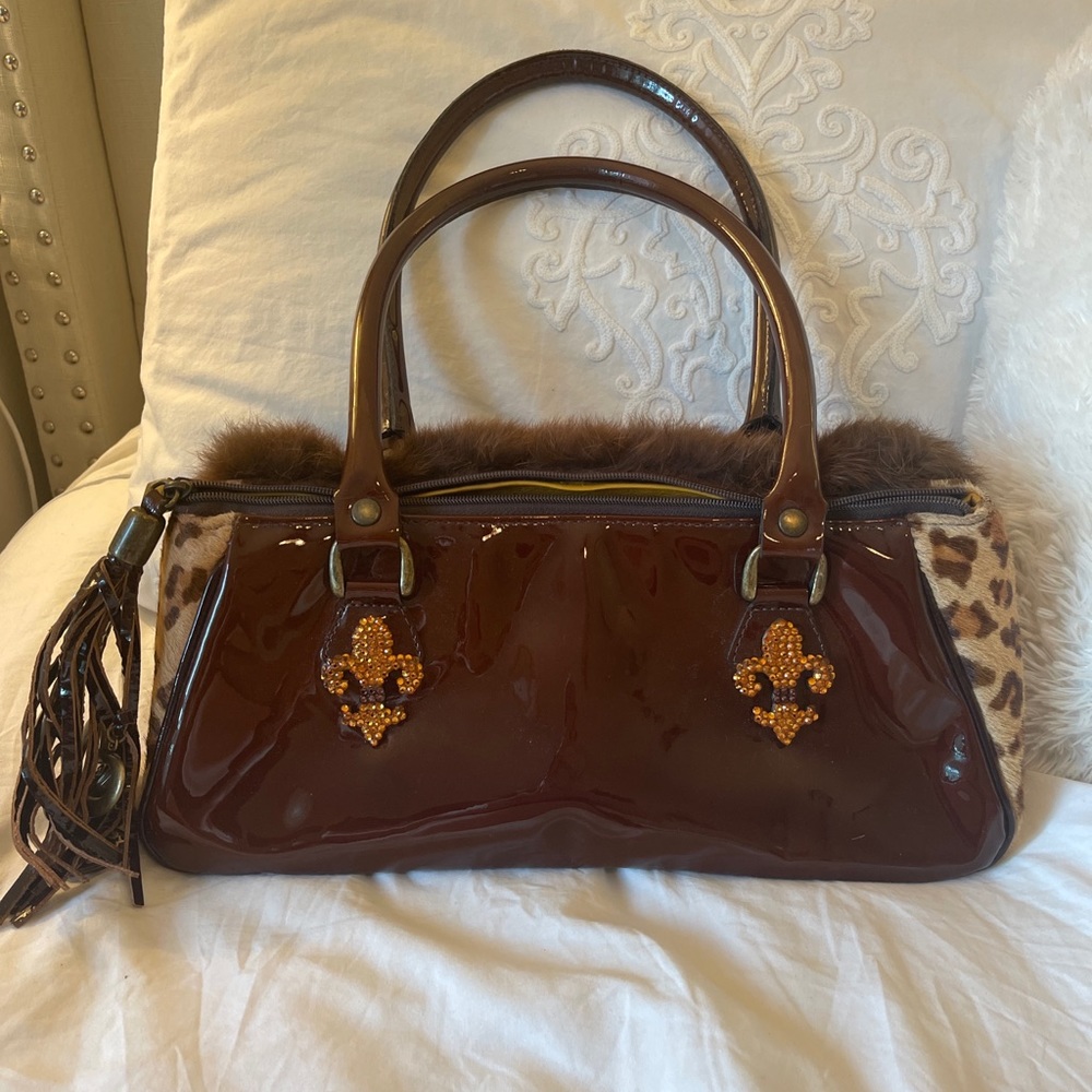 Bridget Shuster Bag- Cheetah And Fur